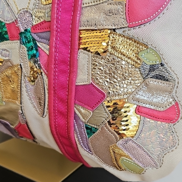 Coach Poppy Glam Sequin Patchwork Butterfly Tote Bag 2009
